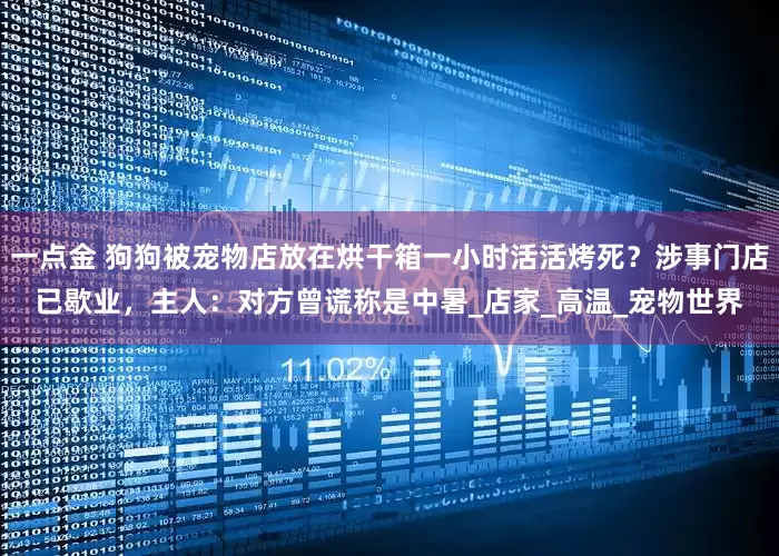 一点金 狗狗被宠物店放在烘干箱一小时活活烤死？涉事门店已歇业，主人：对方曾谎称是中暑_店家_高温_宠物世界