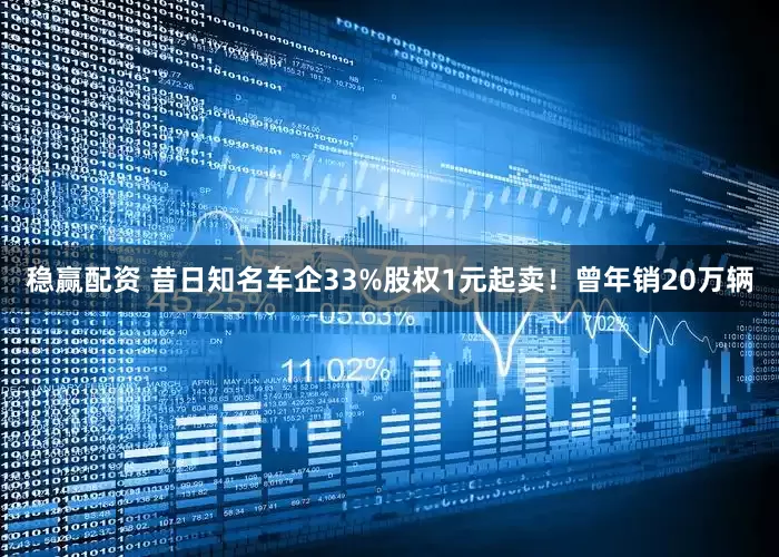 稳赢配资 昔日知名车企33%股权1元起卖！曾年销20万辆